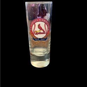 St Louis Cardinals Red and Gold Drinkware Collection Double Shot Glass